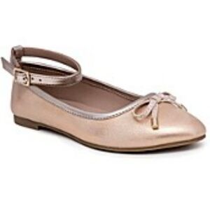 BRAND NEW SUGAR LITTLE GIRLS LANNA ROUND TOE ANKLE STRAP BOWNOT FLATS